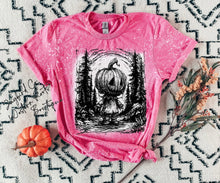 Load image into Gallery viewer, SCARY PUMPKIN BLEACHED TEE
