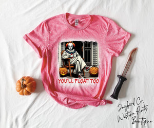 YOU WILL FLOAT TOO BLEACHED TEE