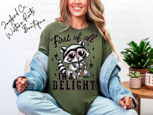 Load image into Gallery viewer, FIRST OF ALL I’M A DELIGHT BLEACHED TEE
