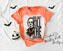 Load image into Gallery viewer, YOU CAN’T KILL THE BOOGYMAN BLEACHED TEE
