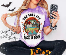 Load image into Gallery viewer, THE BOYS ARE BACK IN TOWN BLEACHED TEE
