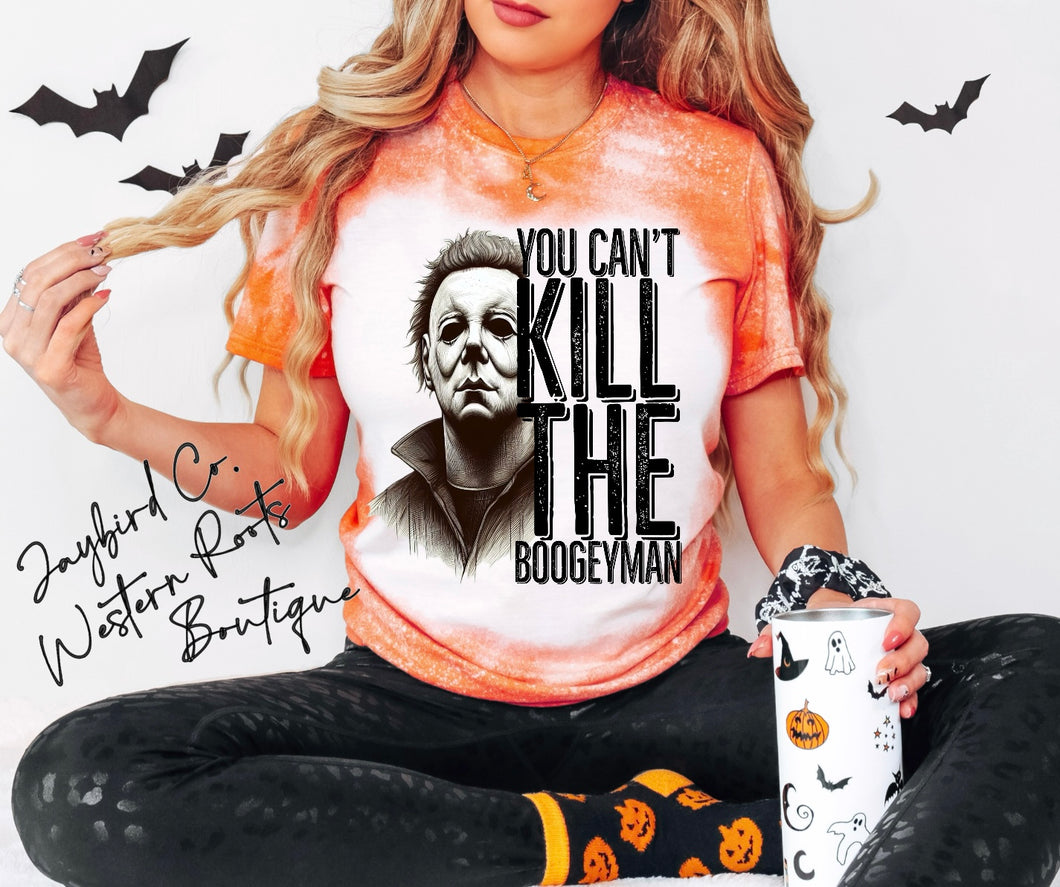 YOU CAN’T KILL THE BOOGYMAN BLEACHED TEE