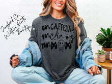 Load image into Gallery viewer, CAFFEINE CHAOS MOM BLEACHED TEE
