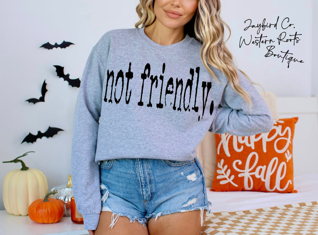 NOT FRIENDLY | ASH GRAY | SPORT GRAY | SAND | FOREST GREEN