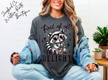 Load image into Gallery viewer, FIRST OF ALL I’M A DELIGHT BLEACHED TEE
