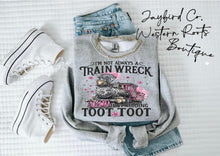 Load image into Gallery viewer, TRAIN WRECK HOODIE/CREW SWEATSHIRT
