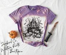 Load image into Gallery viewer, HAUNTED HOUSE BLEACHED TEE
