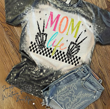 Load image into Gallery viewer, MOM LIFE BLEACHED TEE
