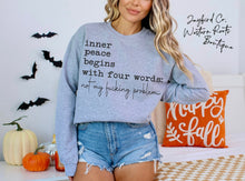 Load image into Gallery viewer, INNER PEACE HOODIE/CREW SWEATSHIRT
