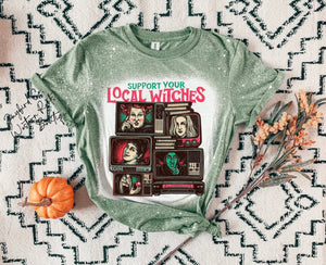 SUPPORT YOUR LOCAL WITCHES BLEACHED TEE