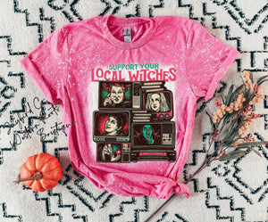 SUPPORT YOUR LOCAL WITCHES BLEACHED TEE