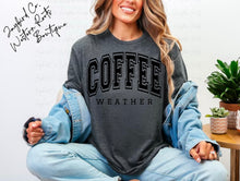 Load image into Gallery viewer, COFFEE WEATHER BLEACHED TEE
