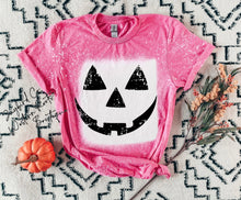 Load image into Gallery viewer, PUMPKIN FACE BLEACHED TEE
