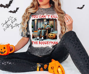 YOU CAN’T KILL THE BOOGYMAN BLEACHED TEE