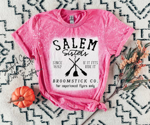 SALEM SISTERS BLEACHED TEE