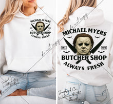 Load image into Gallery viewer, MICHAEL MYERS SWEATSHIRT | MINT GREEN | ORCHID | DARK HEATHER | WHITE
