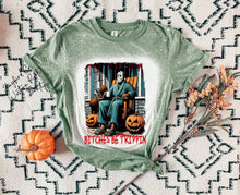 Load image into Gallery viewer, BITCHES BE TRIPPIN BLEACHED TEE
