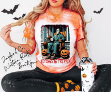 Load image into Gallery viewer, BITCHES BE TRIPPIN BLEACHED TEE
