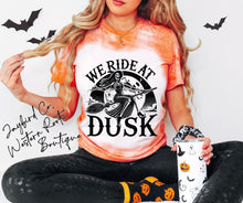 Load image into Gallery viewer, WE RIDE AT DUSK BLEACHED TEE
