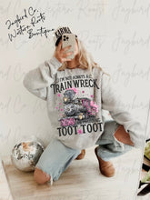 Load image into Gallery viewer, TRAIN WRECK HOODIE/CREW SWEATSHIRT
