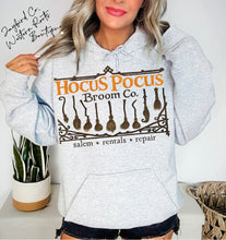Load image into Gallery viewer, HOCUS POCUS BROOM CO. SWEATSHIRT | ASH GRAY | SPORT GRAY | SAND | FOREST GREEN
