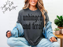 Load image into Gallery viewer, UNHINGED AND FERAL BLEACHED TEE
