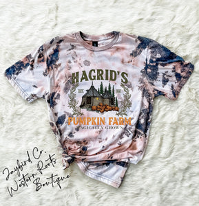 HAGRADS PUMPKIN FARM BLEACHED TEE