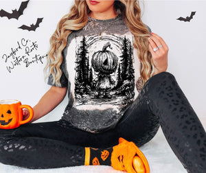 SCARY PUMPKIN BLEACHED TEE
