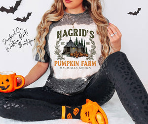 HAGRADS PUMPKIN FARM BLEACHED TEE