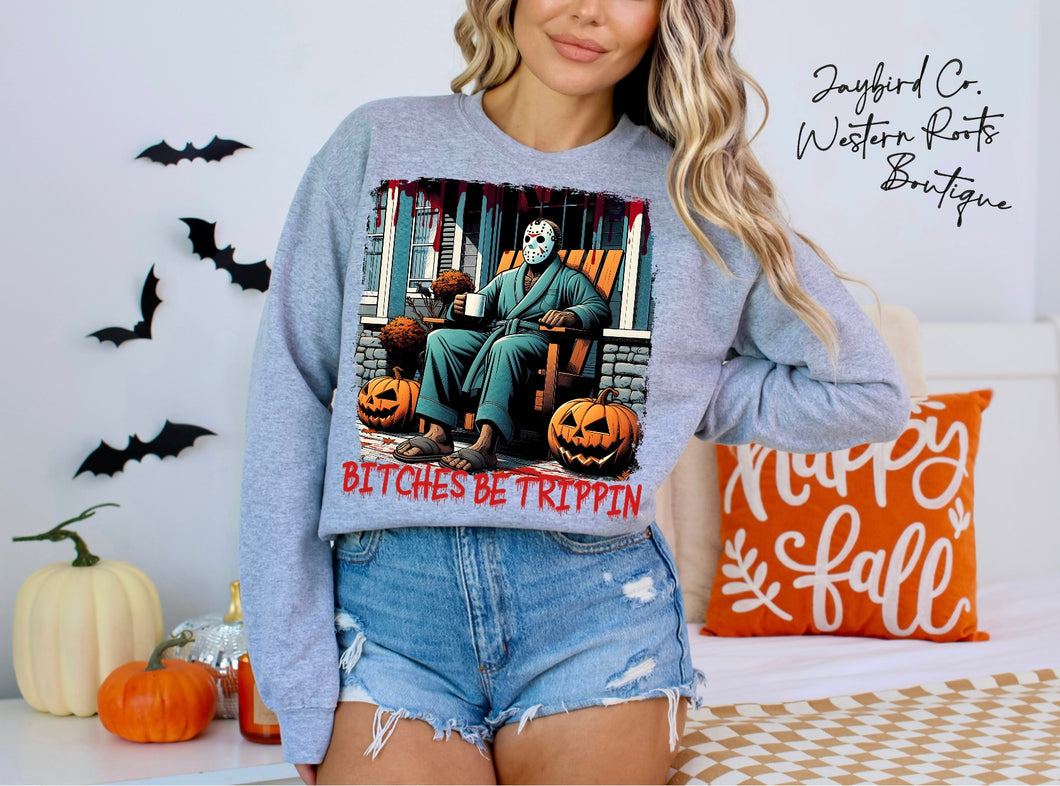 BITCHES BE TRIPPIN | ASH GRAY | SPORT GRAY | SAND | FOREST GREEN