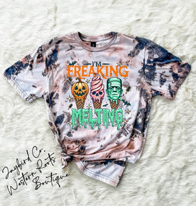IM FREAKIN MELTING BLEACHED TEE