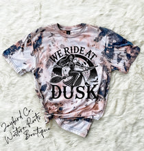 Load image into Gallery viewer, WE RIDE AT DUSK BLEACHED TEE
