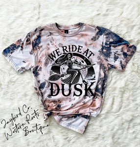 WE RIDE AT DUSK BLEACHED TEE