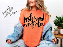 Load image into Gallery viewer, PROFESSIONAL OVERTHINKER BLEACHED TEE
