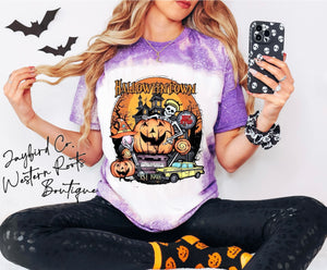 HALLOWEENTOWN  BLEACHED TEE