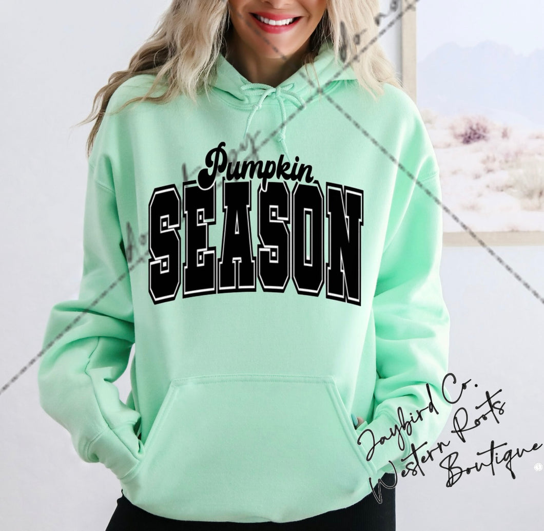 PUMPKIN SEASON SWEATSHIRT | MINT GREEN | ORCHID | DARK HEATHER | WHITE