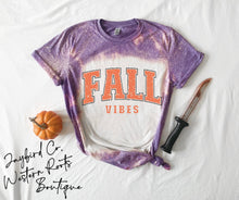 Load image into Gallery viewer, FALL VIBES BLEACHED TEE
