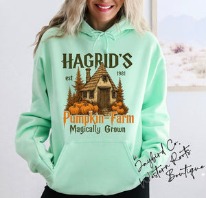 HAGRADS PUMPKIN FARM SWEATSHIRT | MINT GREEN | ORCHID | DARK HEATHER | WHITE