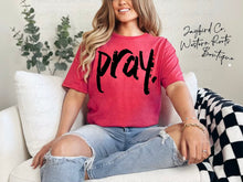 Load image into Gallery viewer, PRAY BLEACHED TEE
