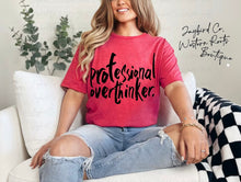 Load image into Gallery viewer, PROFESSIONAL OVERTHINKER BLEACHED TEE

