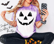 Load image into Gallery viewer, PUMPKIN FACE BLEACHED TEE

