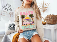 Load image into Gallery viewer, SALTY BEACH HOODIE/CREW SWEATSHIRT
