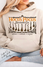 Load image into Gallery viewer, HOCUS POCUS BROOM CO. SWEATSHIRT | ASH GRAY | SPORT GRAY | SAND | FOREST GREEN

