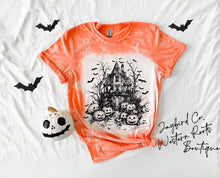 Load image into Gallery viewer, HAUNTED HOUSE BLEACHED TEE
