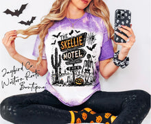 Load image into Gallery viewer, SKELLIE MOTEL BLEACHED TEE

