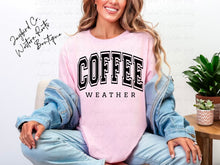 Load image into Gallery viewer, COFFEE WEATHER BLEACHED TEE
