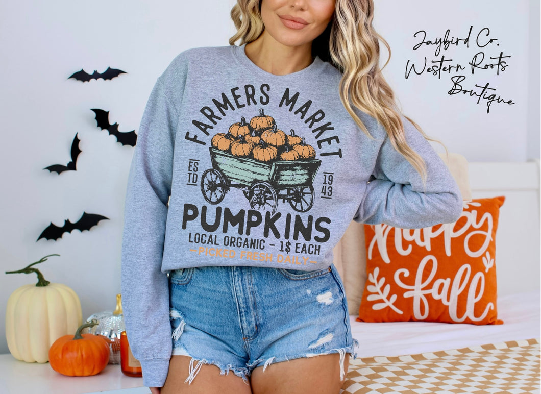 FARMERS MARKET PUMPKINS | ASH GRAY | SPORT GRAY | SAND | FOREST GREEN