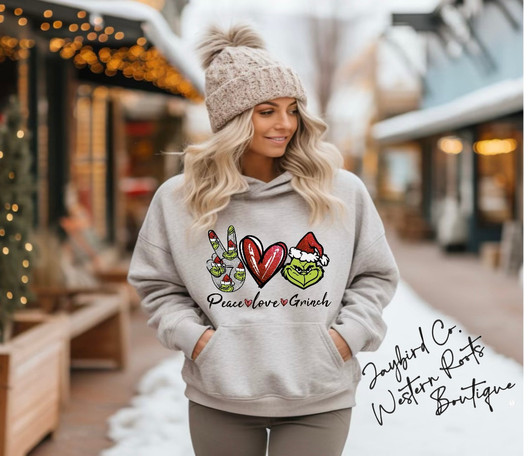 PEACE LOVE GRINCH | ASH GRAY | SPORT GRAY | SAND | WHITE