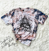 Load image into Gallery viewer, HAUNTED HOUSE BLEACHED TEE
