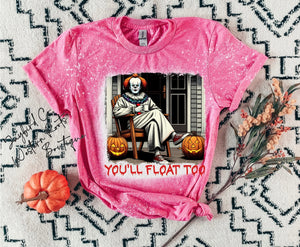 YOU WILL FLOAT TOO BLEACHED TEE